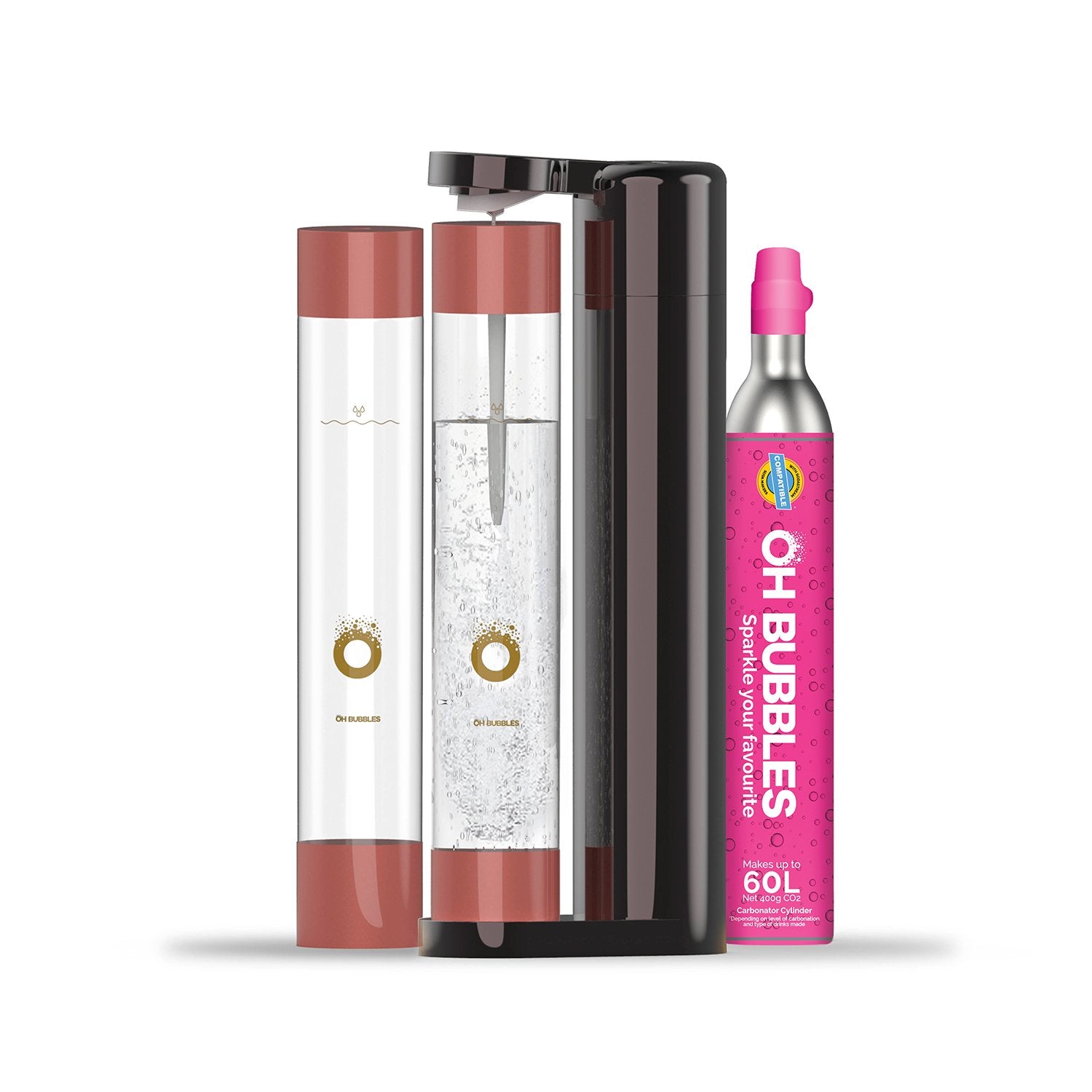 Sparkling Drink Maker - Starter Pack - Various Colours, UNLIKE SODASTREAM