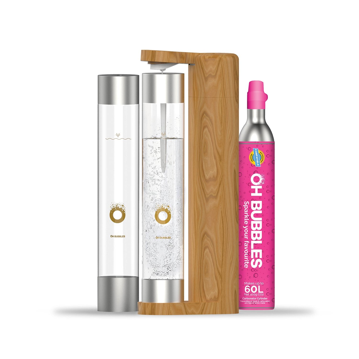 Sparkling Drink Maker - Starter Pack - Various Colours, UNLIKE SODASTREAM